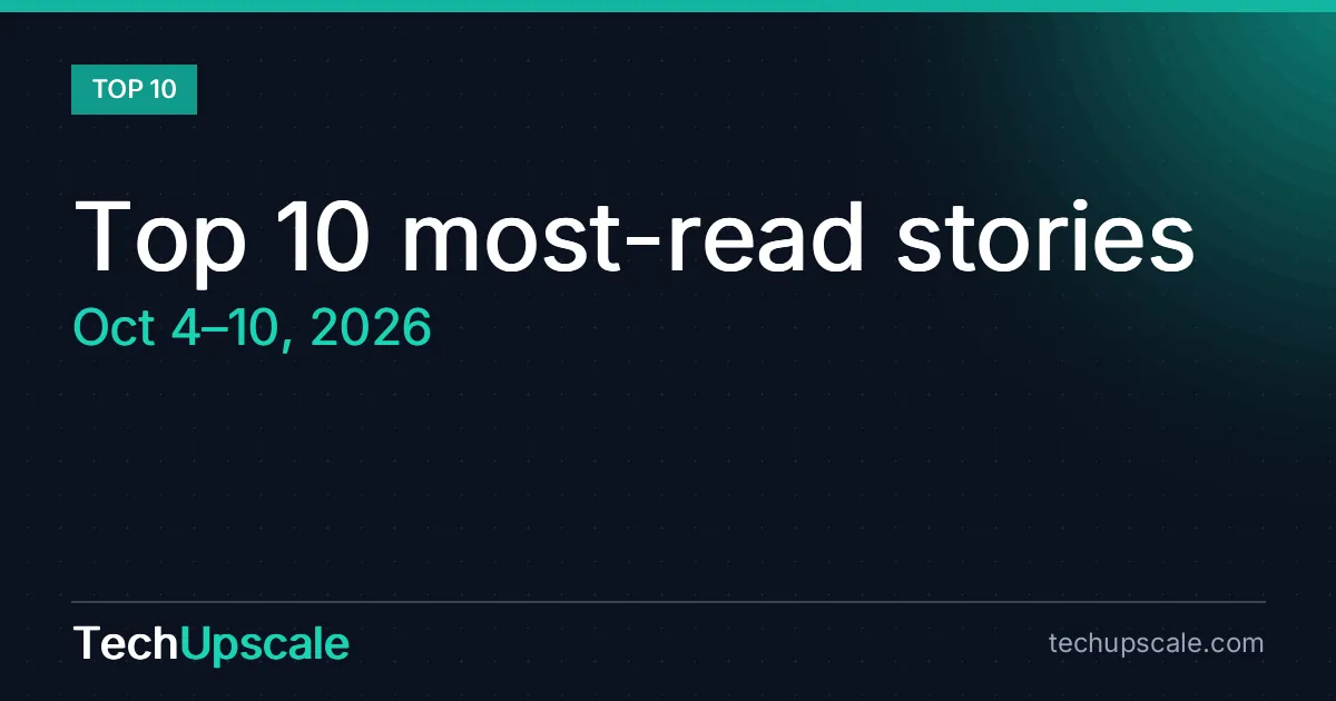 Top 10 most-read stories, Oct 4–10, 2026