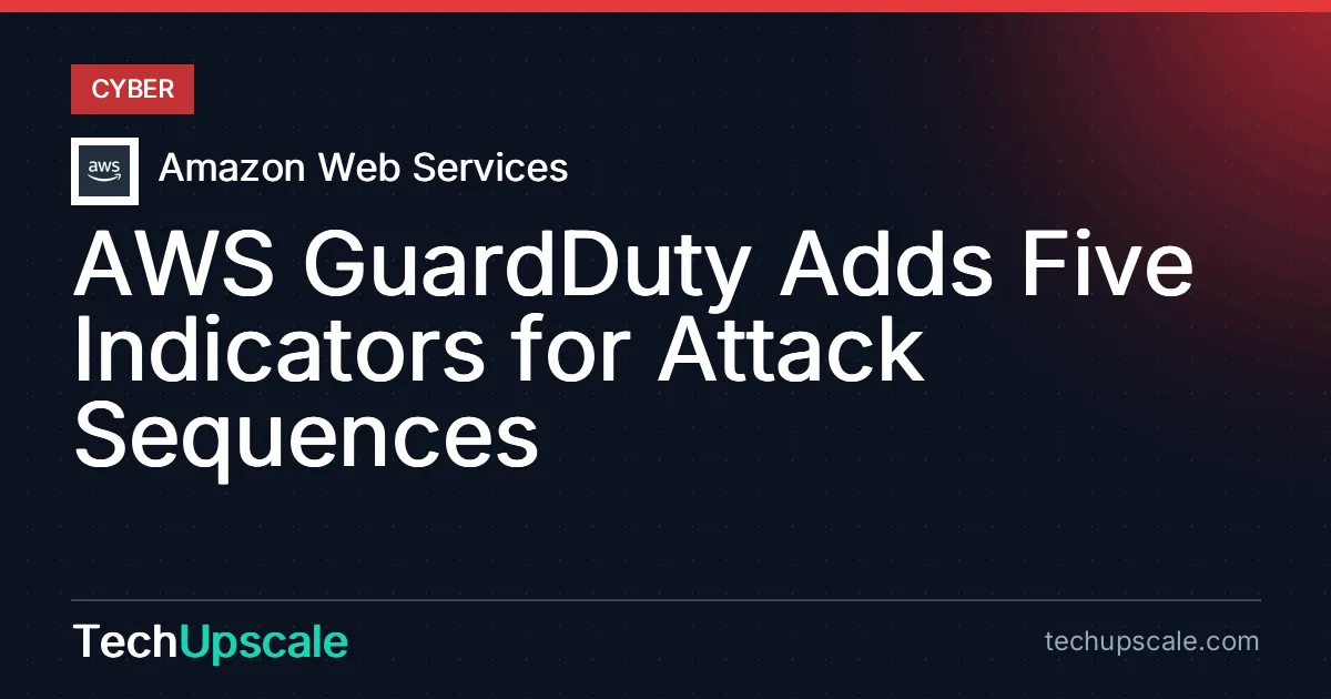 AWS GuardDuty Adds Five Indicators for Attack Sequences. Source: Amazon Web Services