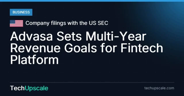 Advasa Sets Multi-Year Revenue Goals for Fintech Platform. Source: Company filings with the US SEC