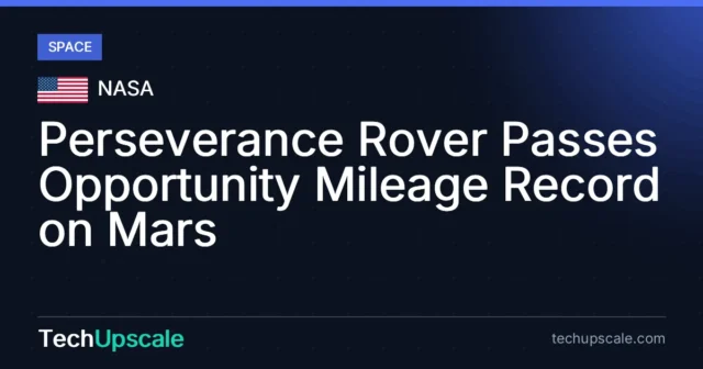 Perseverance Rover Passes Opportunity Mileage Record on Mars. Source: NASA