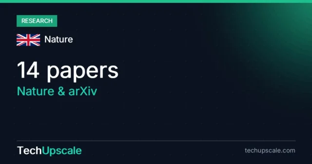 14 papers, Nature & arXiv