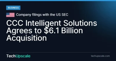 CCC Intelligent Solutions Agrees to $6.1 Billion Acquisition. Source: Company filings with the US SEC