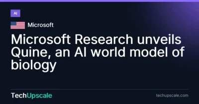 Microsoft Research unveils Quine, an AI world model of biology. Source: Microsoft
