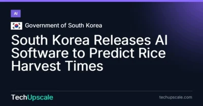 South Korea Releases AI Software to Predict Rice Harvest Times. Source: Government of South Korea