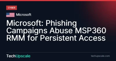 Microsoft: Phishing Campaigns Abuse MSP360 RMM for Persistent Access. Source: Microsoft