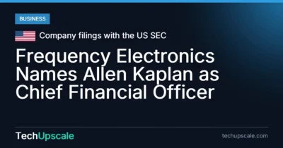 Frequency Electronics Names Allen Kaplan as Chief Financial Officer. Source: Company filings with the US SEC