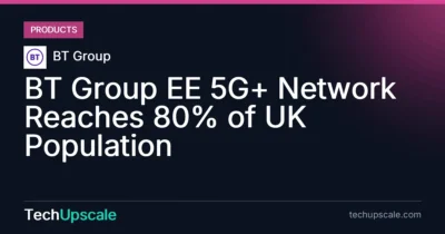 BT Group EE 5G+ Network Reaches 80% of UK Population. Source: BT Group