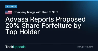 Advasa Reports Proposed 20% Share Forfeiture by Top Holder. Source: Company filings with the US SEC