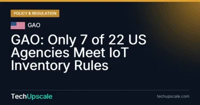 GAO: Only 7 of 22 US Agencies Meet IoT Inventory Rules. Source: GAO