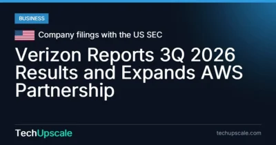 Verizon Reports 3Q 2026 Results and Expands AWS Partnership. Source: Company filings with the US SEC