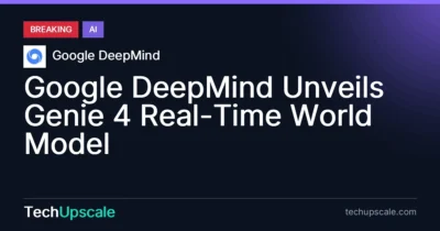 Google DeepMind Unveils Genie 4 Real-Time World Model. Source: Google DeepMind