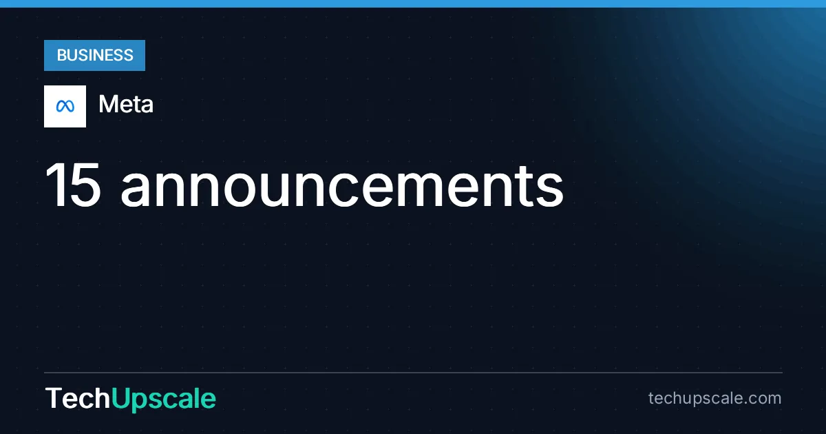 15 announcements