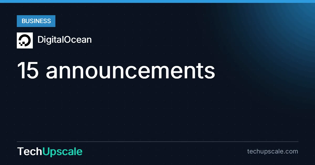 15 announcements