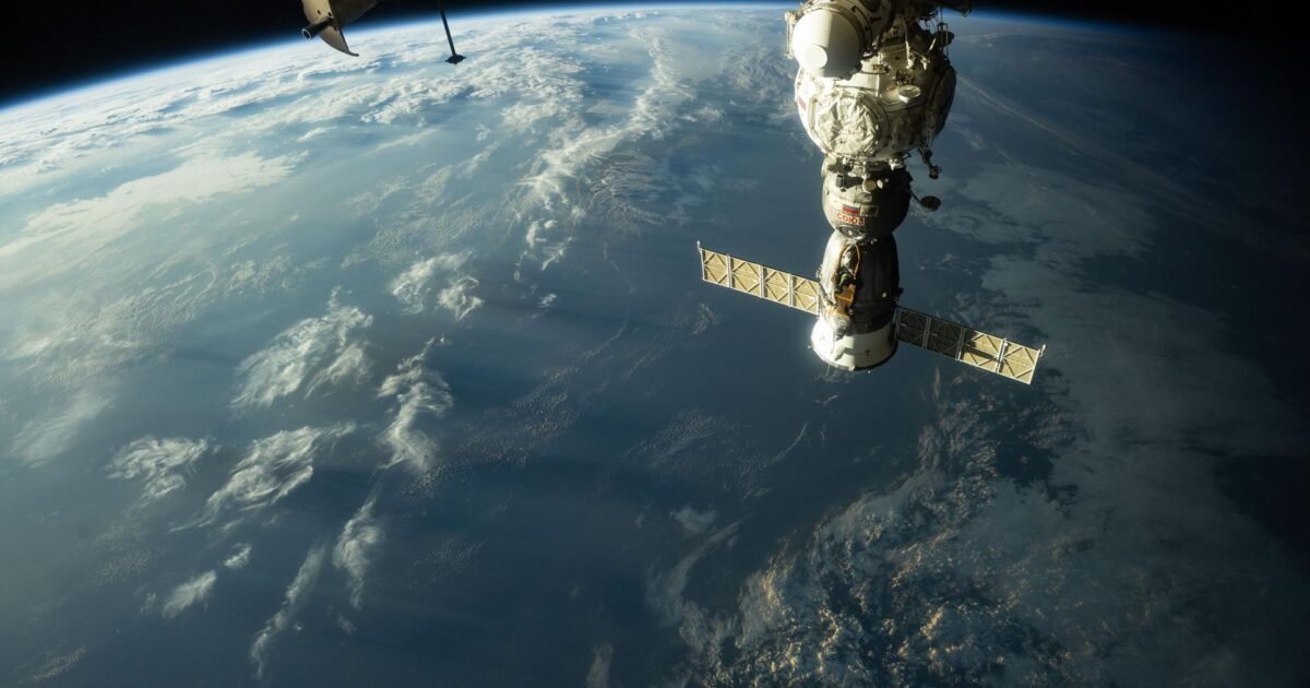 The sunset casts long, cloudy shadows over Japan.