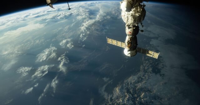 The sunset casts long, cloudy shadows over Japan.