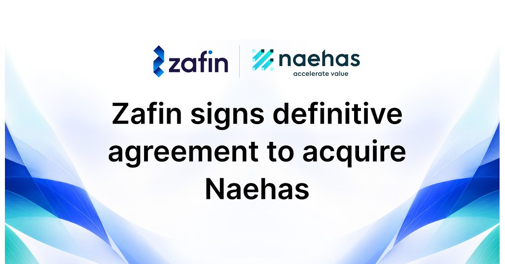 Zafin Signs Definitive Agreement to Acquire Naehas