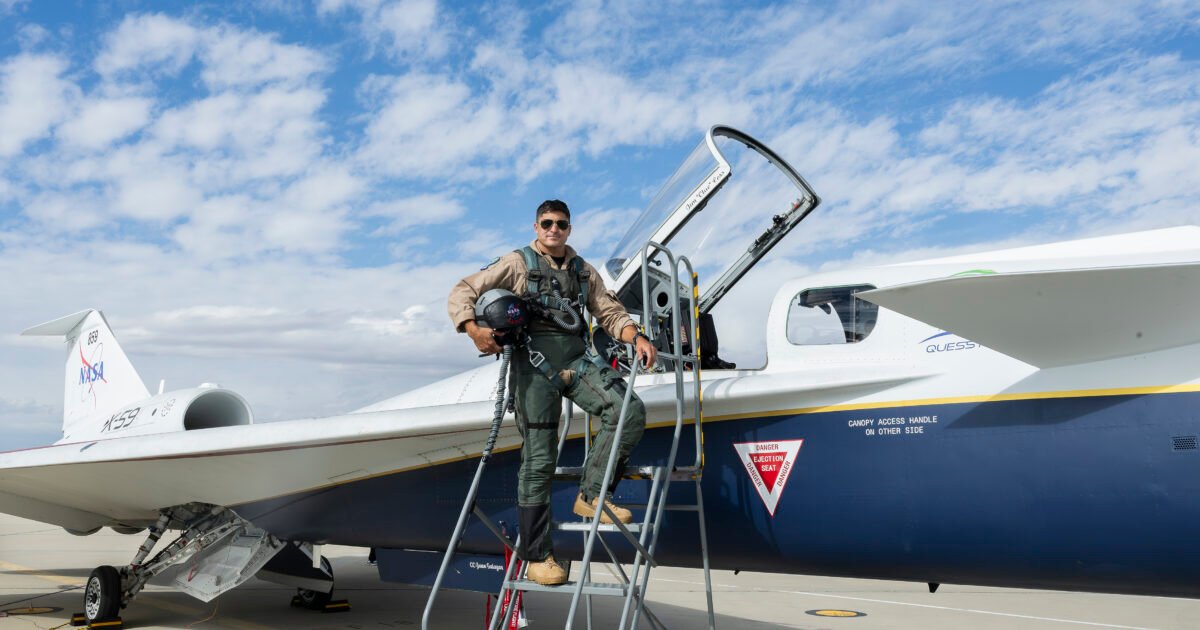 NASA Test Pilot Completes First Flight in X-59 Aircraft